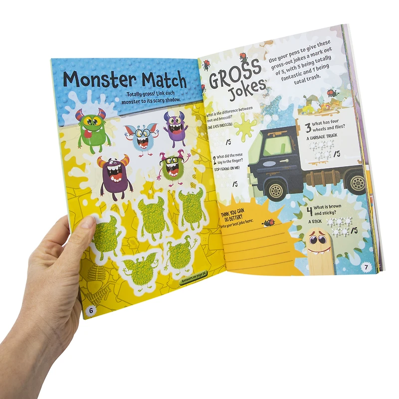 yuck freaky activities & with over 100 puffy stickers