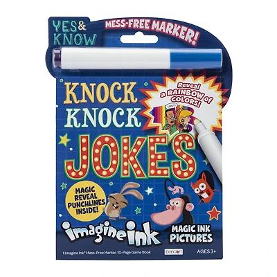 imagine ink® mess-free coloring book with knock knock jokes