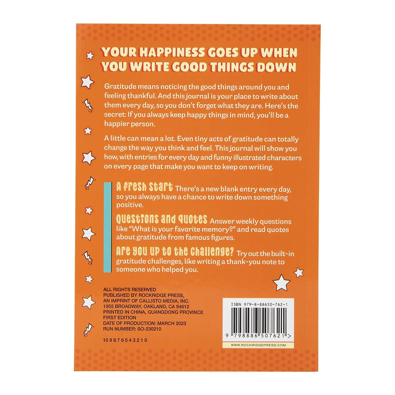 today is great: a daily gratitude journal for kids