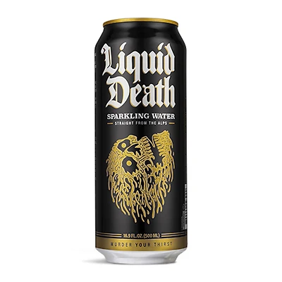liquid death sparkling water 16.9oz