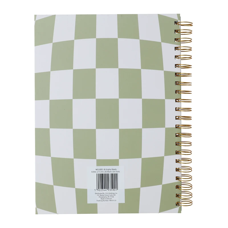 hardcover spiral notebook 8in x 11in