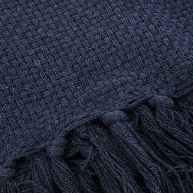 cotton throw blanket 50in x 60in