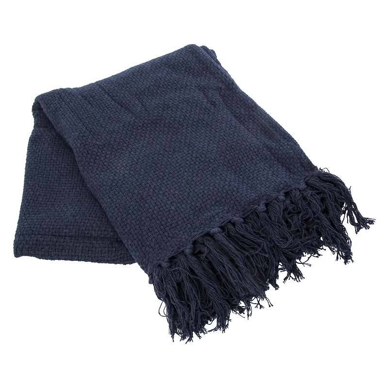 cotton throw blanket 50in x 60in