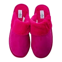 Ladies Faux Suede Scuff Slippers