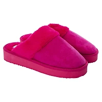 Ladies Faux Suede Scuff Slippers