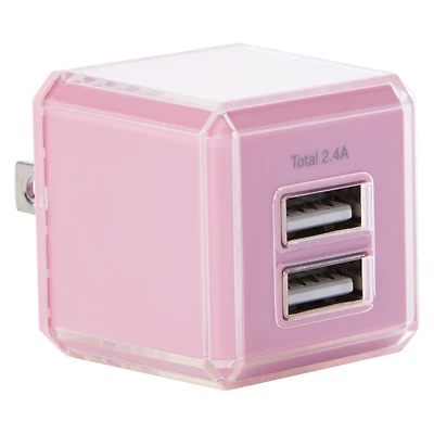 dual USB-A home charger 2.4 amp