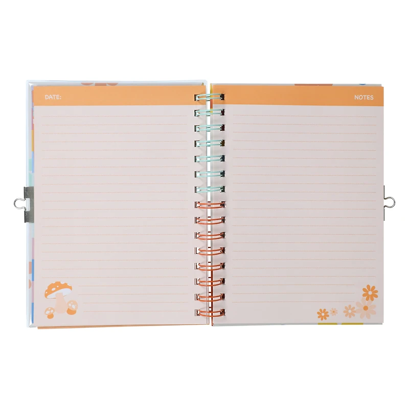 glitter journal with lock & bracelet 8.27in x 6in