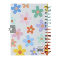 glitter journal with lock & bracelet 8.27in x 6in