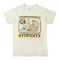 'science can't even fix your stupidity' graphic tee