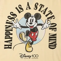 Disney 100 Mickey Mouse ‘happiness is a state of mind’ graphic tee