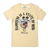 Disney 100 Mickey Mouse ‘happiness is a state of mind’ graphic tee