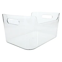 small clear plastic bin 6.8in x 10in