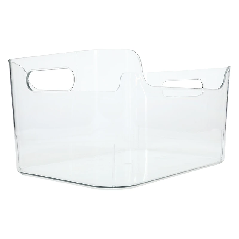 small clear plastic bin 6.8in x 10in