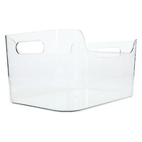 small clear plastic bin 6.8in x 10in