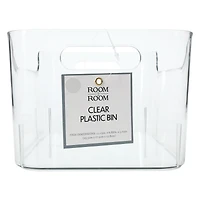 small clear plastic bin 6.8in x 10in