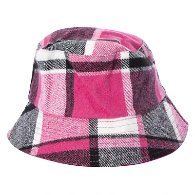 reversible plaid bucket hat