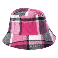 reversible plaid bucket hat