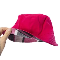 reversible plaid bucket hat