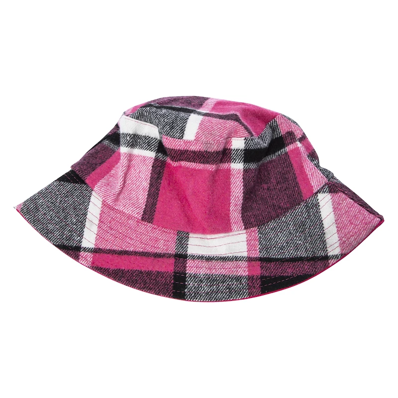 reversible plaid bucket hat