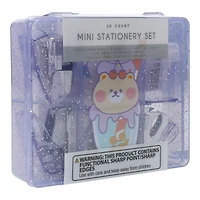 mini stationery set with 10 items