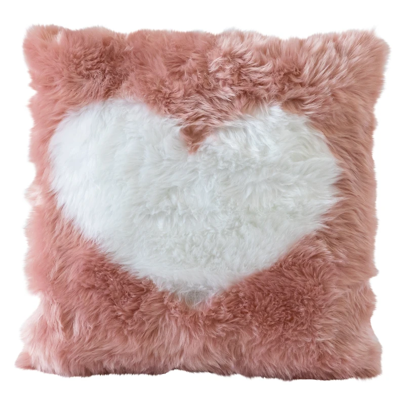 super high pile faux fur pillow 16in