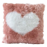 super high pile faux fur pillow 16in