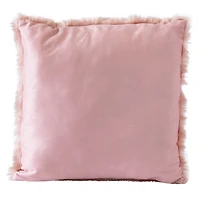 super high pile faux fur pillow 16in