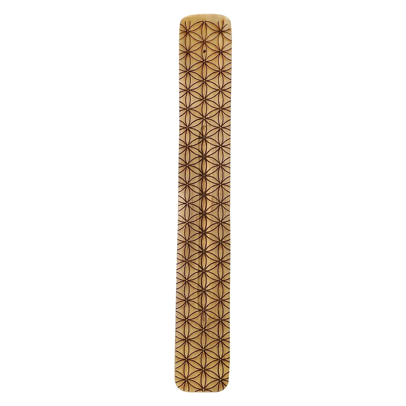 textured wooden incense burner