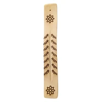 textured wooden incense burner