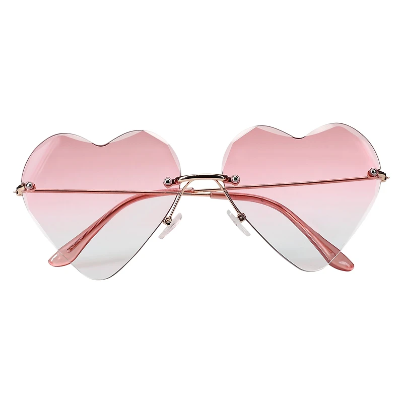 ladies heart shaped beveled sunglasses