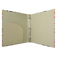 3-ring cardboard binder with pocket 11in x 12in