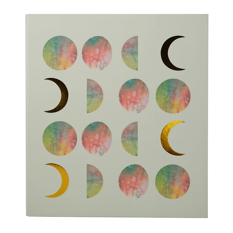 3-Ring Cardboard Binder With Pocket 11in x 12in - Moons