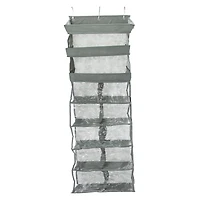 multi-pocket over door closet organizer 15.74in x 48.42in