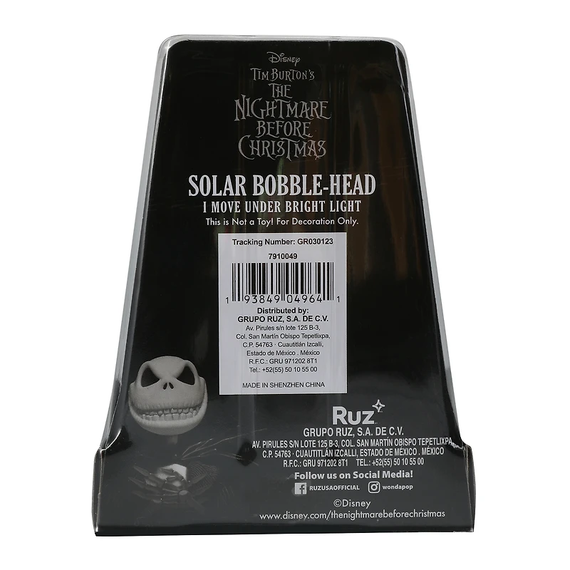 Disney Tim Burton's The Nightmare Before Christmas solar bobble-head