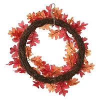 fall leaf wreath 18in