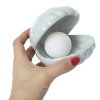 ceramic seashell with pearl accent lamp