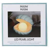 ceramic seashell with pearl accent lamp