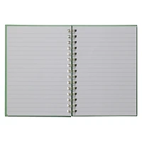 spiral journal with sticky notes