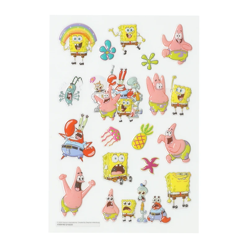 spongebob squarepants™ puffy stickers 17-count