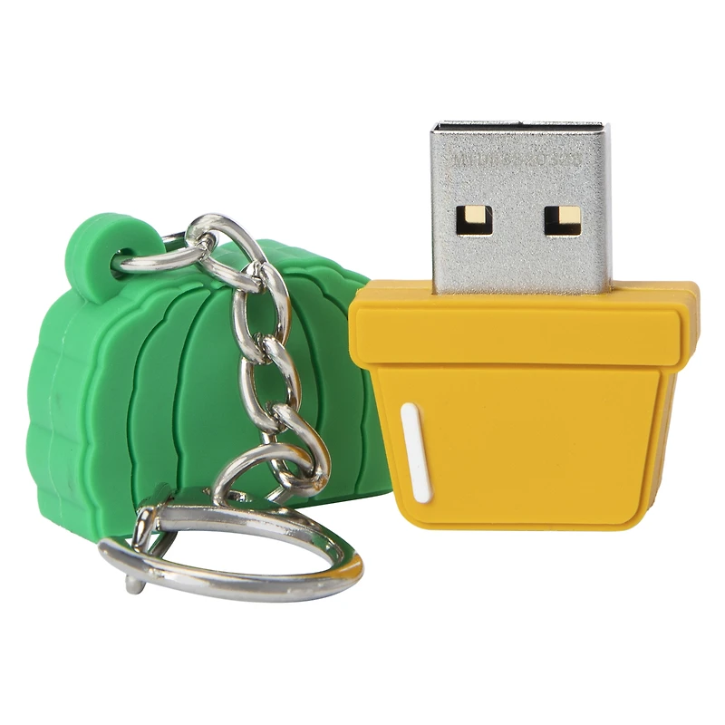 32 GB USB drive with novelty keychain case