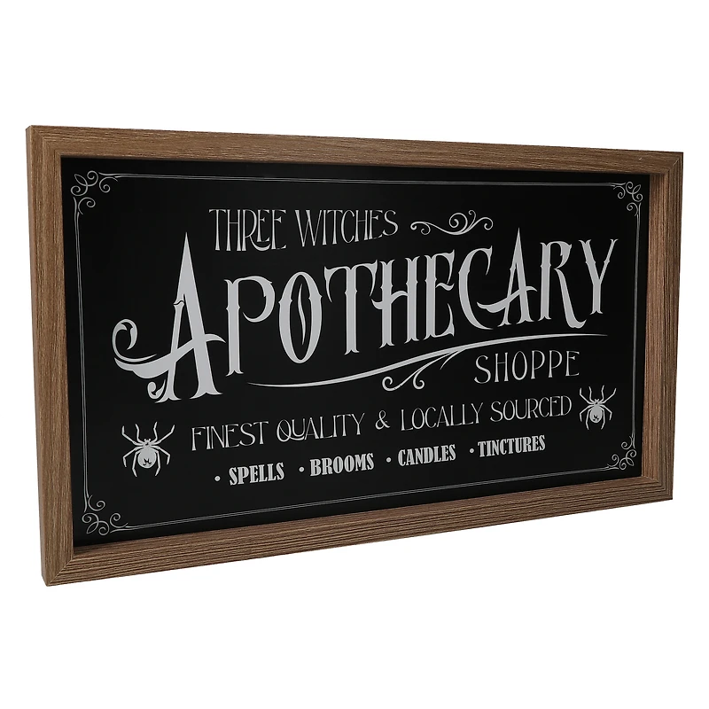 three witches apothecary sign 14in x 8in