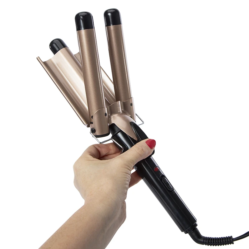 vivaspa triple barrel hair waver