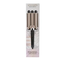 vivaspa triple barrel hair waver