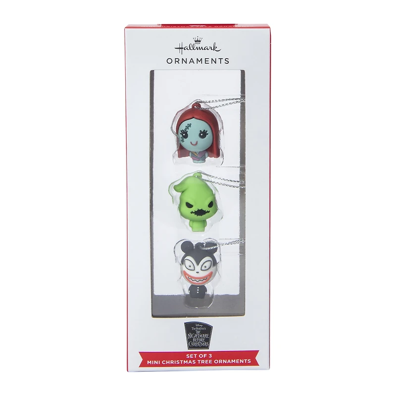 Hallmark Disney Tim Burton's The Nightmare Before Christmas mini ornaments 3-count