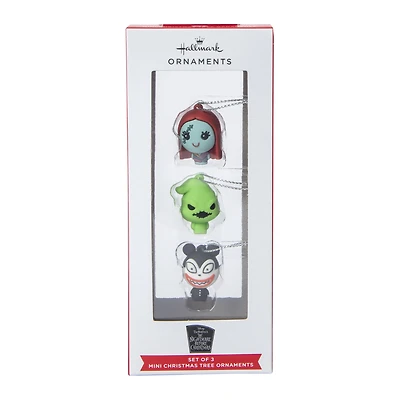 Hallmark Disney Tim Burton's The Nightmare Before Christmas mini ornaments 3-count