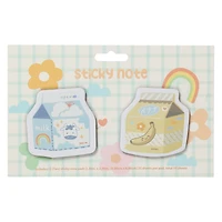 kawaii carton sticky notes 2-count