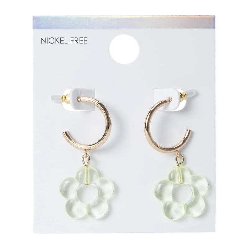 glitter hoop earrings