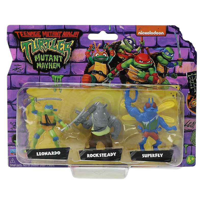 teenage mutant ninja turtles® mayhem mini action figures 3-count
