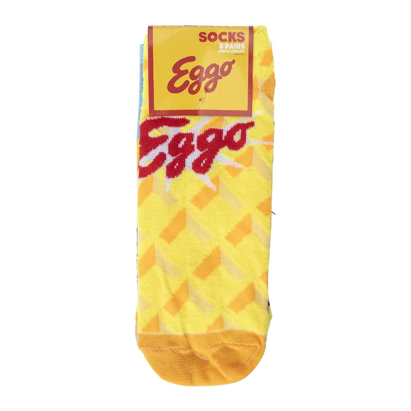 kellogg's® eggo® ladies ankle socks 5-pack