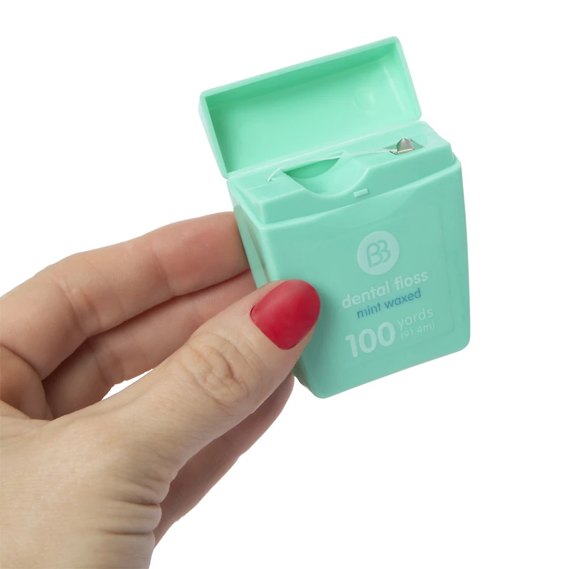 bb fresh mint waxed dental floss 100yd